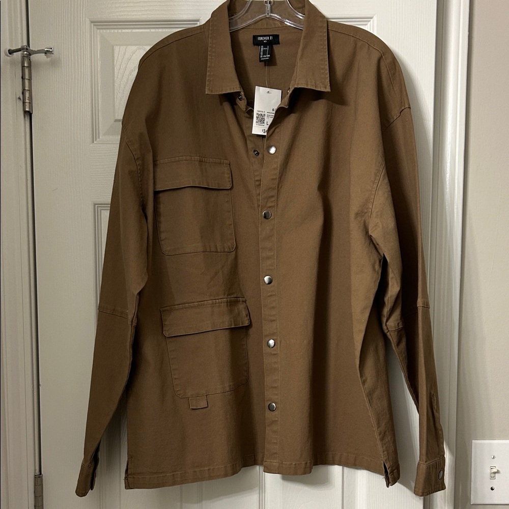 Brown Men's  Lightweight Jacket